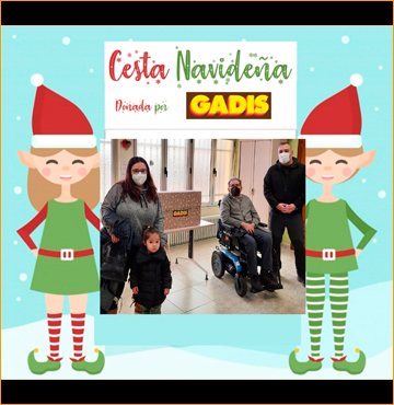 Desde Asociación Esclerosis Múltiple Valladolid felicitamos a la ganadora del sorteo solidario de la tradicional cesta navideña de la Asociación. Muchísimas gracias, un año más, a Gadis por donarnos la cesta. #apadrinaunladrillo