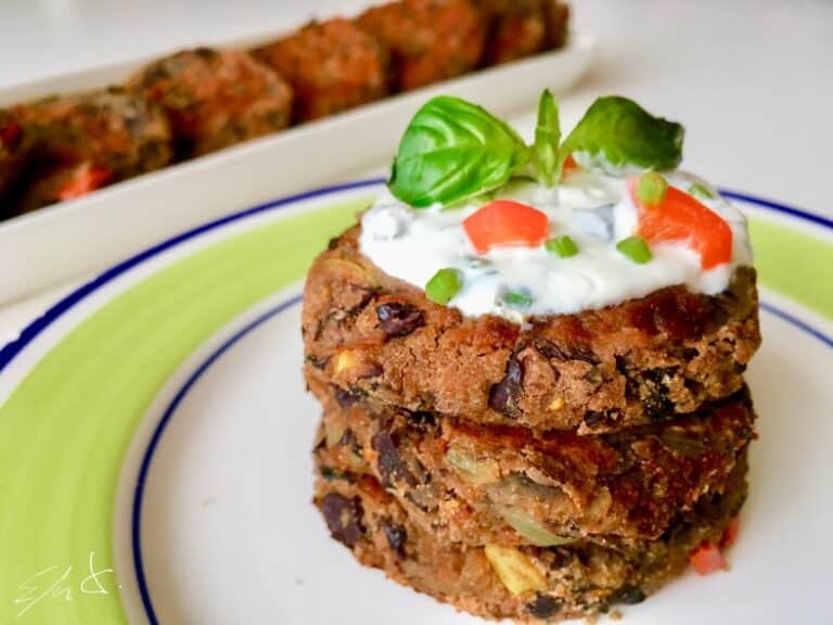 Burguer de frijoles negros y portobellos